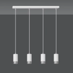 Lampa wisząca FUMIKO 4 WH/CHROME 814/4 EMIBIG Lighting