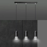 Lampa wisząca FUMIKO 3 BL/CHROME 816/3 EMIBIG Lighting