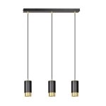 Lampa wisząca FUMIKO 3 BL/GOLD 817/3 EMIBIG Lighting - zdjęcie produktu