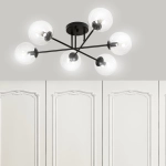 Lampa sufitowa BRENDI 6B BL TRANSPARENT 831/6B EMIBIG Lighting
