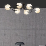 Lampa sufitowa BRENDI 6A BL MIODOWY 833/6A EMIBIG Lighting