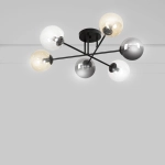 Lampa sufitowa BRENDI 6B BL MIX 2 834/6B2 EMIBIG Lighting