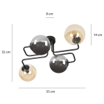Lampa sufitowa BRENDI 4 BL MIX 2 843/4M2 EMIBIG Lighting