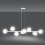 Lampa wisząca ROSSI 8 WH TRANSPARENT 877/8 EMIBIG Lighting