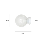Lampa wisząca ROSSI K1 WH TRANSPARENT 877/K1 EMIBIG Lighting