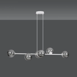 Lampa wisząca ROSSI 6 WH GRAFIT 878/6 EMIBIG Lighting - zdjęcie produktu
