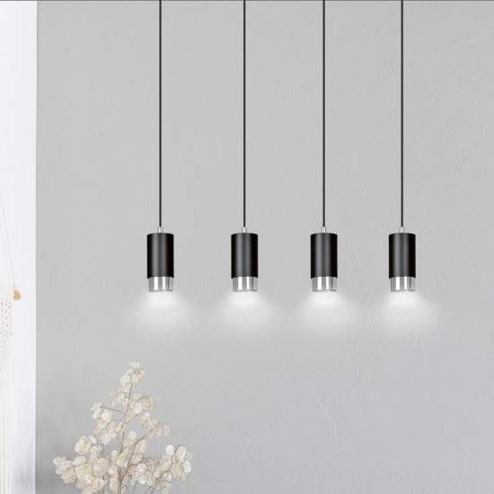 Lampa wisząca FUMIKO 4 BL/CHROME 816/4 EMIBIG Lighting