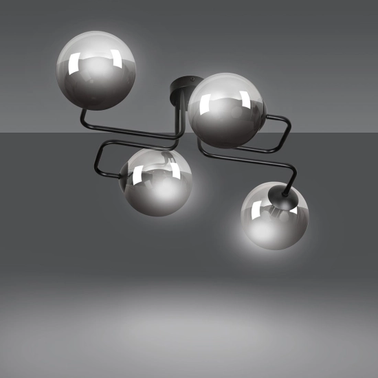 Lampa sufitowa BRENDI 4 BL GRAFIT 832/4 EMIBIG Lighting