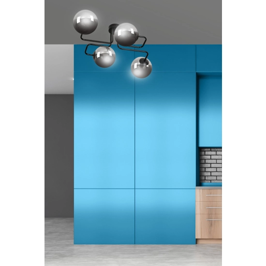Lampa sufitowa BRENDI 4 BL GRAFIT 832/4 EMIBIG Lighting
