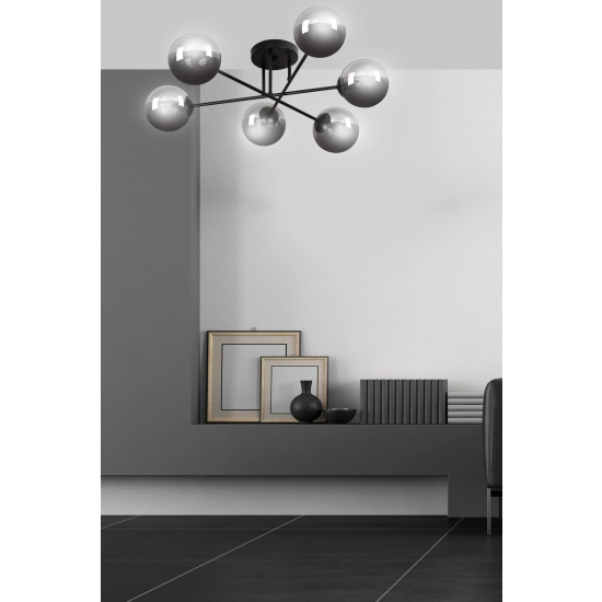 Lampa sufitowa BRENDI 6B BL GRAFIT 832/6B EMIBIG Lighting