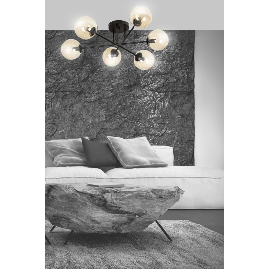 Lampa sufitowa BRENDI 6B BL MIODOWY 833/6B EMIBIG Lighting