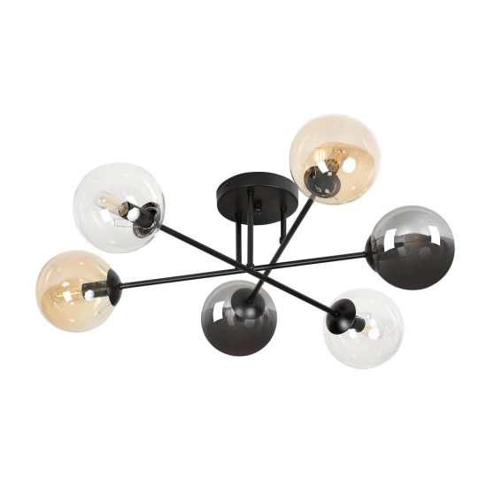Lampa sufitowa BRENDI 6B BL MIX 2 834/6B2 EMIBIG Lighting - zdjęcie produktu
