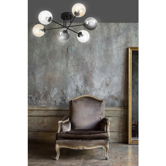 Lampa sufitowa BRENDI 6B BL MIX 2 834/6B2 EMIBIG Lighting