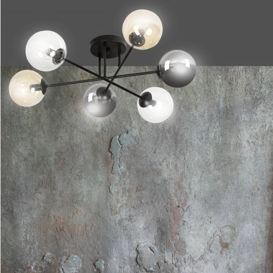 Lampa sufitowa BRENDI 6B BL MIX 2 834/6B2 EMIBIG Lighting