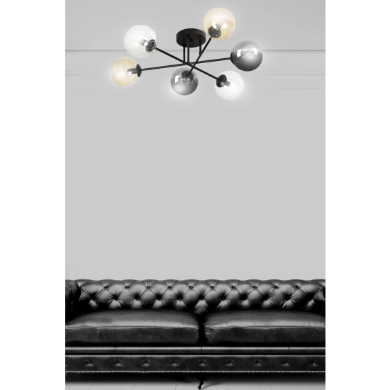 Lampa sufitowa BRENDI 6B BL MIX 2 834/6B2 EMIBIG Lighting