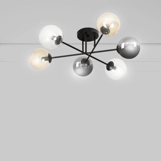Lampa sufitowa BRENDI 6B BL MIX 2 834/6B2 EMIBIG Lighting