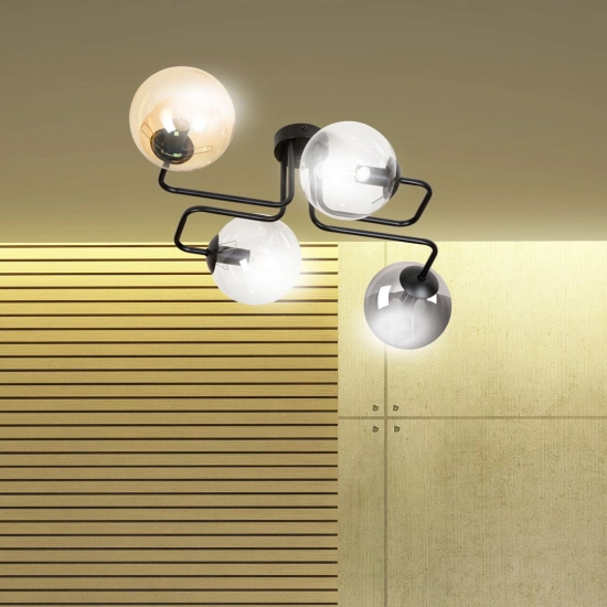 Lampa sufitowa BRENDI 4 BL MIX 1 843/4M1 EMIBIG Lighting