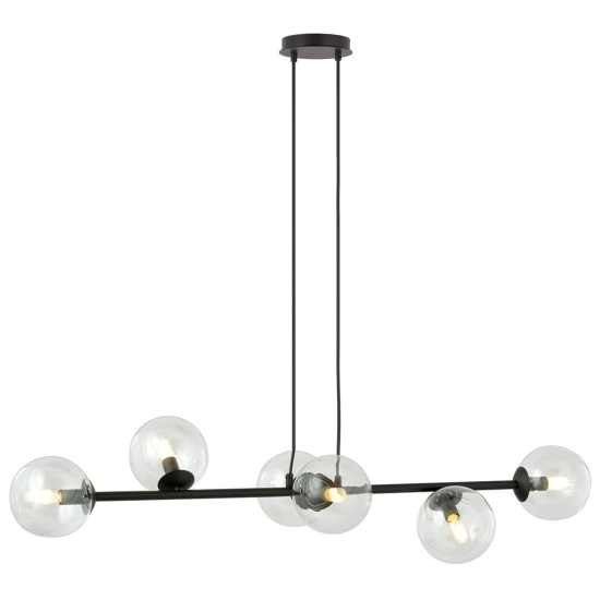 Lampa wisząca ROSSI 6 BL TRANSPARENT 874/6 EMIBIG Lighting - zdjęcie produktu
