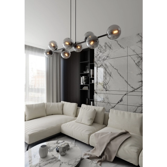 Lampa wisząca ROSSI 8 BL GRAFIT 875/8 EMIBIG Lighting