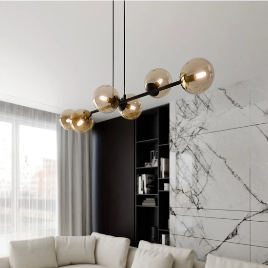 Lampa wisząca ROSSI 6 BL MIODOWY 876/6 EMIBIG Lighting