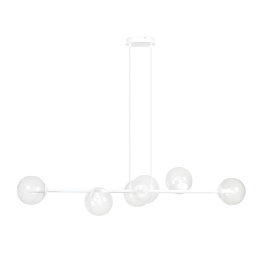 Lampa wisząca ROSSI 6 WH TRANSPARENT 877/6 EMIBIG Lighting - zdjęcie produktu