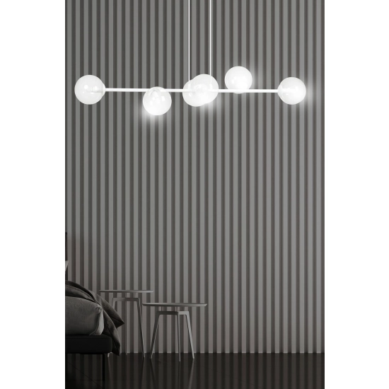 Lampa wisząca ROSSI 6 WH TRANSPARENT 877/6 EMIBIG Lighting