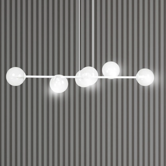Lampa wisząca ROSSI 6 WH TRANSPARENT 877/6 EMIBIG Lighting