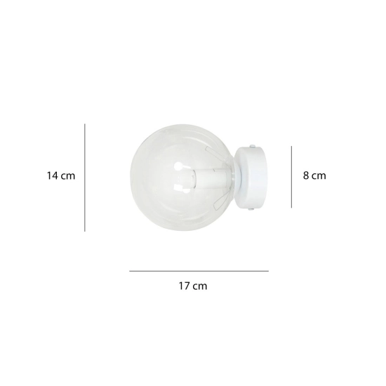 Lampa wisząca ROSSI K1 WH TRANSPARENT 877/K1 EMIBIG Lighting