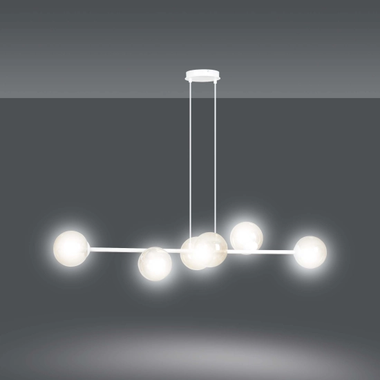 Lampa wisząca ROSSI 6 WH MIODOWY 879/6 EMIBIG Lighting