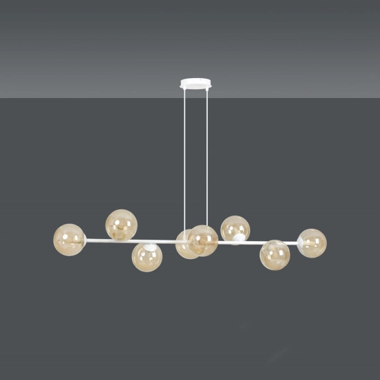 Lampa wisząca ROSSI 8 WH MIODOWY 879/8 EMIBIG Lighting