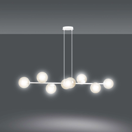 Lampa wisząca ROSSI 8 WH MIODOWY 879/8 EMIBIG Lighting