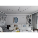 Lampa wisząca GIGI 5 BL MIX 939/5 EMIBIG Lighting