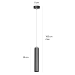 Lampa wisząca LUNA 1 BLACK 956/1 EMIBIG Lighting