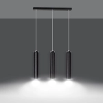 Lampa wisząca LUNA 3 BLACK 956/3 EMIBIG Lighting - zdjęcie produktu