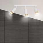 Lampa sufitowa HIRO 3 WH/GOLD 963/3 EMIBIG Lighting