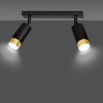 Lampa sufitowa HIRO 2 BL/GOLD 965/2 EMIBIG Lighting