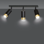 Lampa sufitowa HIRO 3 BL/GOLD 965/3 EMIBIG Lighting