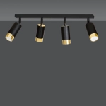 Lampa sufitowa HIRO 4 BL/GOLD 965/4 EMIBIG Lighting