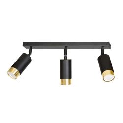Lampa sufitowa HIRO 3 BL/GOLD 965/3 EMIBIG Lighting - zdjęcie produktu