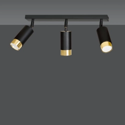 Lampa sufitowa HIRO 3 BL/GOLD 965/3 EMIBIG Lighting - zdjęcie produktu