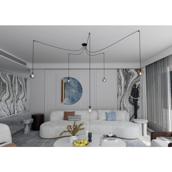 Lampa wisząca GIGI 5 BL MIX 939/5 EMIBIG Lighting