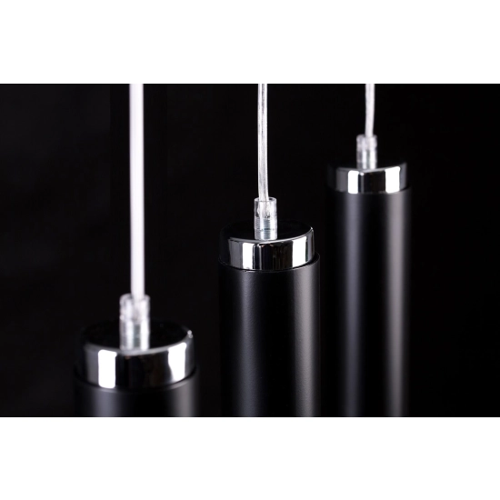 Lampa wisząca LUNA 3 BLACK 956/3 EMIBIG Lighting