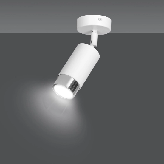 Lampa sufitowa HIRO 1 WH/CHROME 962/1 EMIBIG Lighting