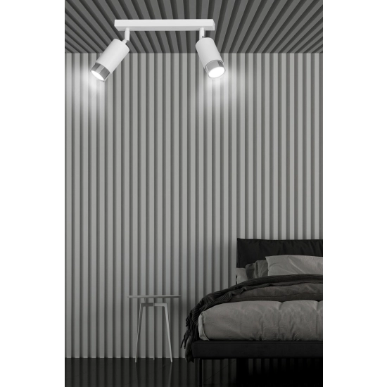 Lampa sufitowa HIRO 2 WH/CHROME 962/2 EMIBIG Lighting
