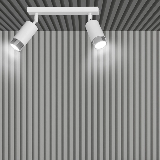 Lampa sufitowa HIRO 2 WH/CHROME 962/2 EMIBIG Lighting