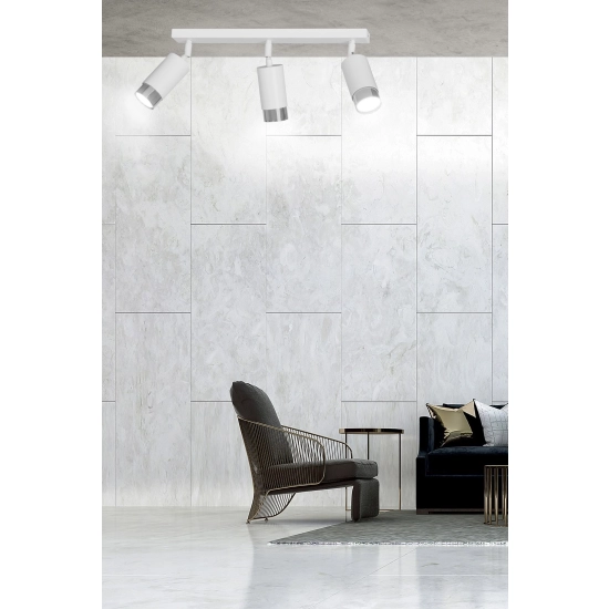 Lampa sufitowa HIRO 3 WH/CHROME 962/3 EMIBIG Lighting