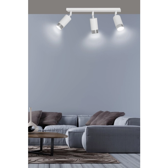 Lampa sufitowa HIRO 3 WH/CHROME 962/3 EMIBIG Lighting