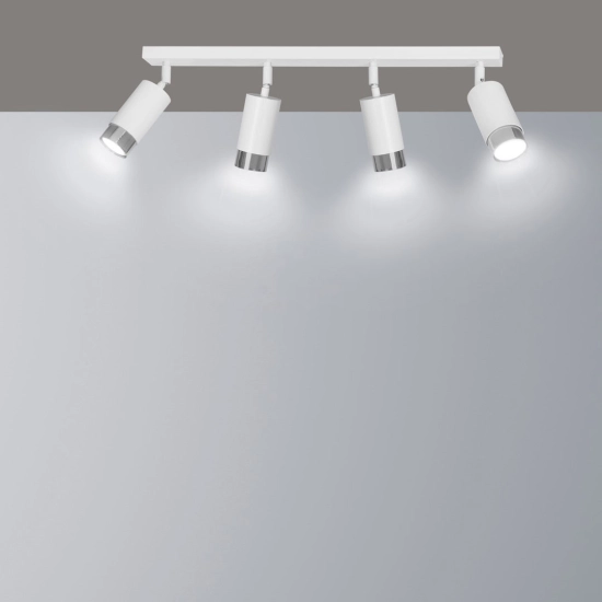 Lampa sufitowa HIRO 4 WH/CHROME 962/4 EMIBIG Lighting