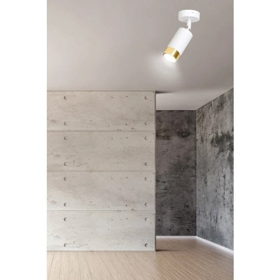 Lampa sufitowa HIRO 1 WH/GOLD 963/1 EMIBIG Lighting