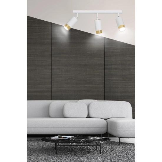 Lampa sufitowa HIRO 3 WH/GOLD 963/3 EMIBIG Lighting